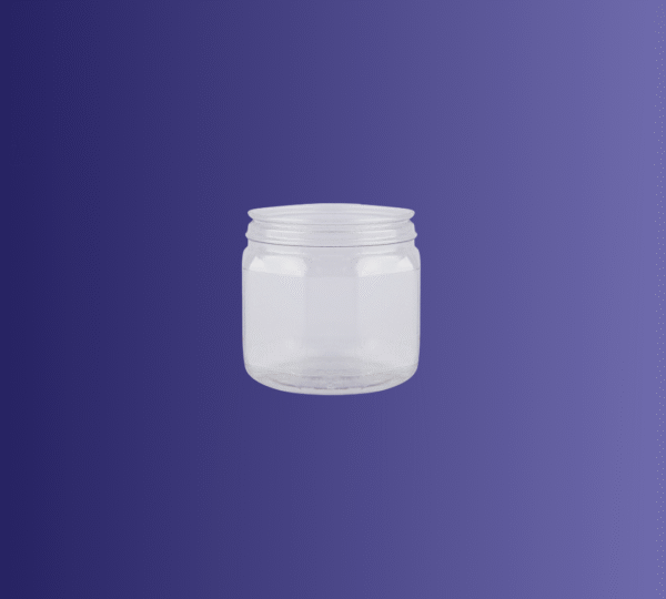 Pote 200 cc 12 gr pvc  - natural - octogonal