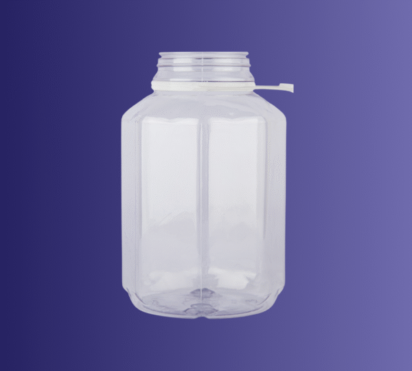 Pote 1500 cc 57 gr pvc - natural - octogonal