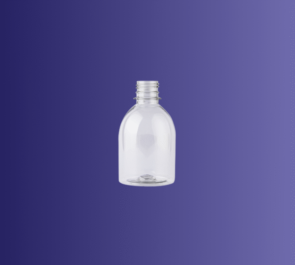 Botella 250 cc 22 gr pet - natural - campanita tapa rosca