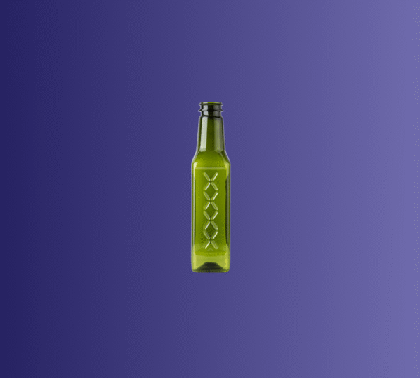 Botella 500 cc 21 gr pet - verde - cuadrada tapa presion