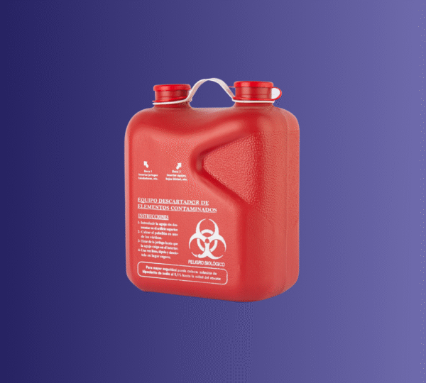 Descartador agujas 4000 cc 135 gr pead - rojo