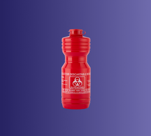 Descartador agujas 1000 cc 100 gr pvc - rojo