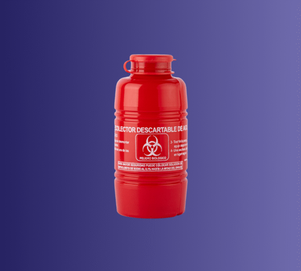 Descartador agujas 500 cc 50 gr pvc - rojo