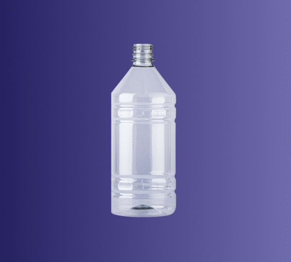 Botella 1000 cc 25 gr pet - natural - base plana tapa rosca